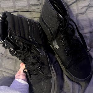 All Black Womens VANS